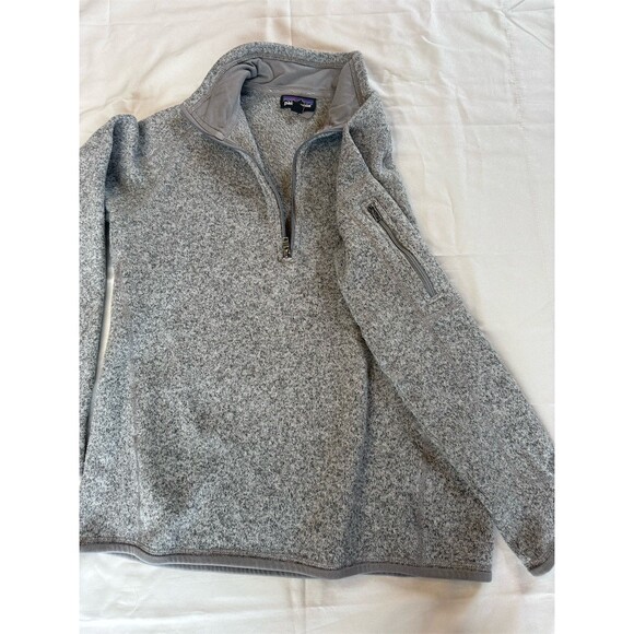 Patagonia Better Sweater 1/4 Zip Fleece Pullover Womens Gray Size M - Picture 6 of 10